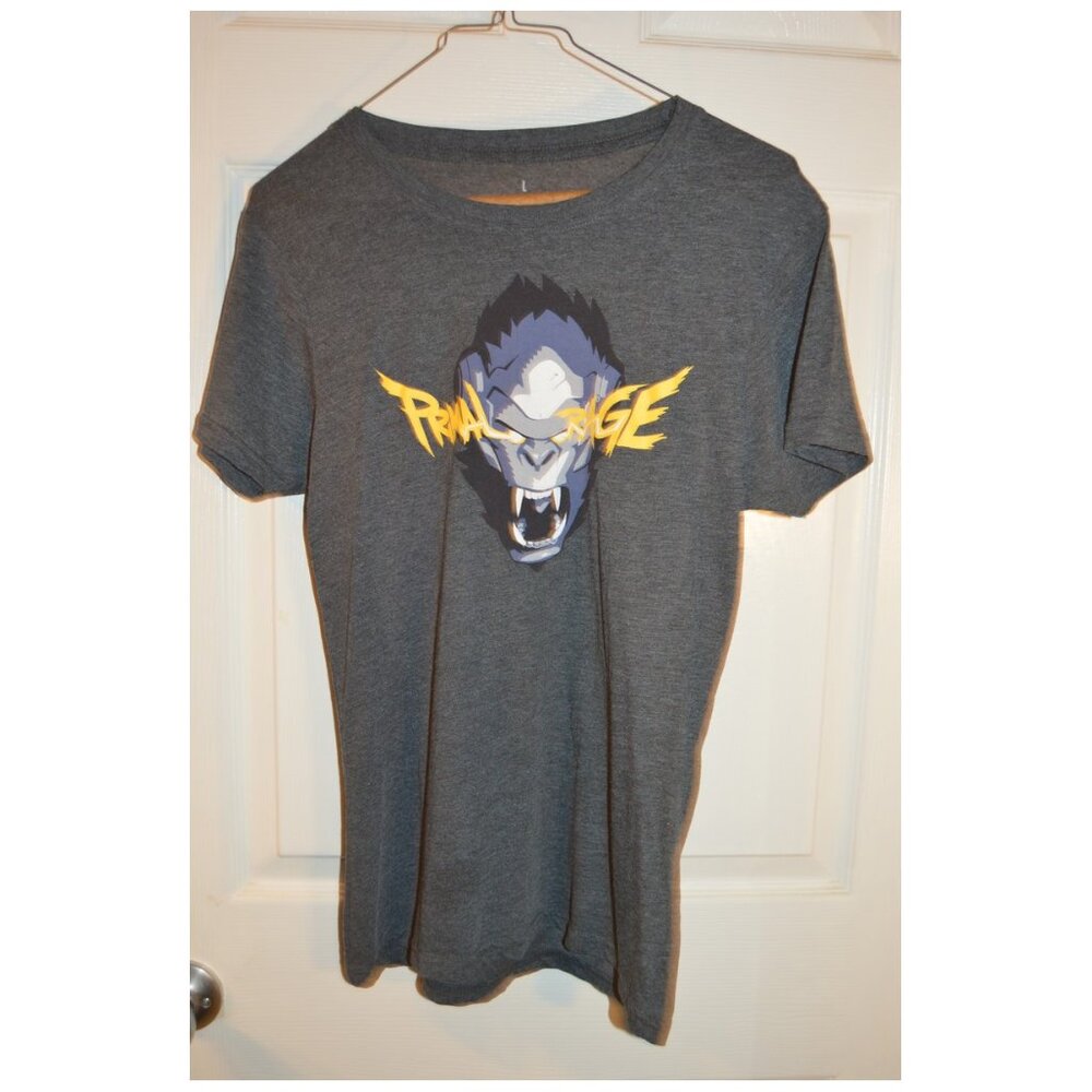 "Primal Rage" Short Sleeve T-Shirt Unisex Child Youth Size L Overwatch Lootcrate